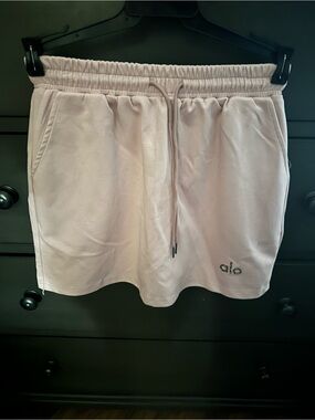 Alo Pink Drawstring Skirt